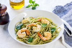 Recipe Pesto Shrimp Pasta From The Vine